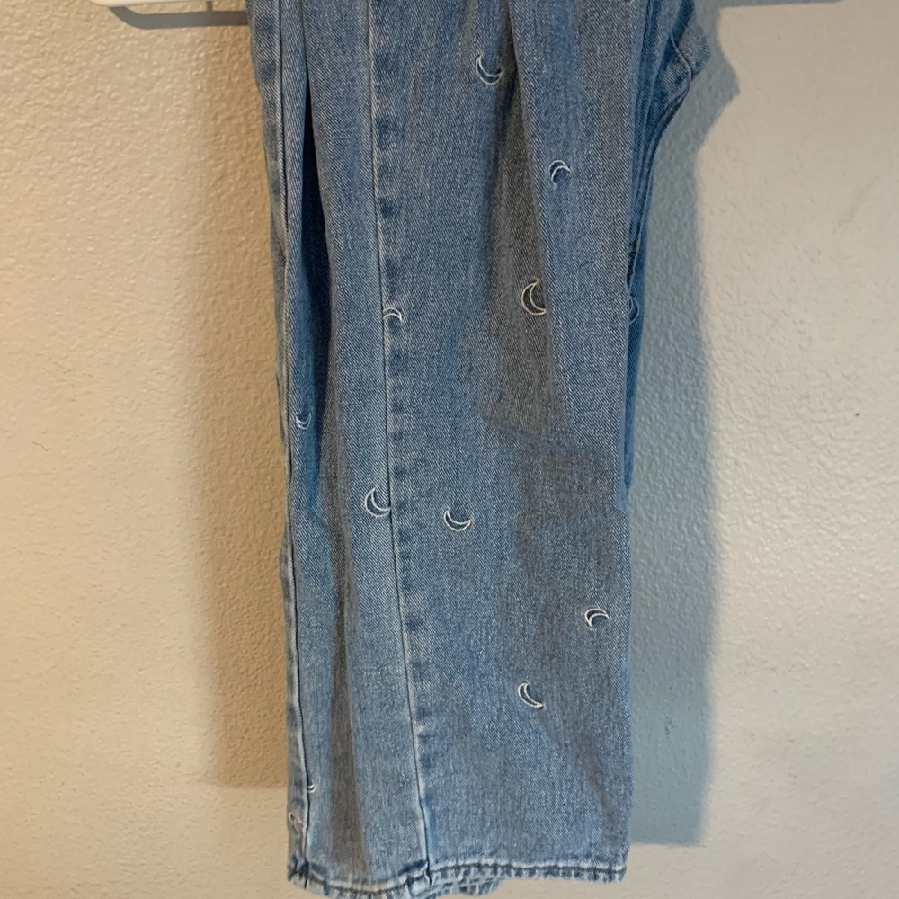 Pansun mom jean moon threaded jeans